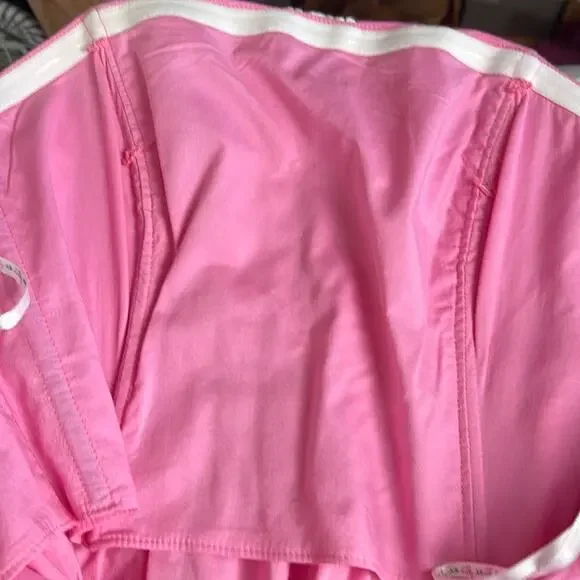 Lilly Pulitzer Strapless Fit Flare Resort Wear Dress Pink White Size 4 - Picture 10 of 13